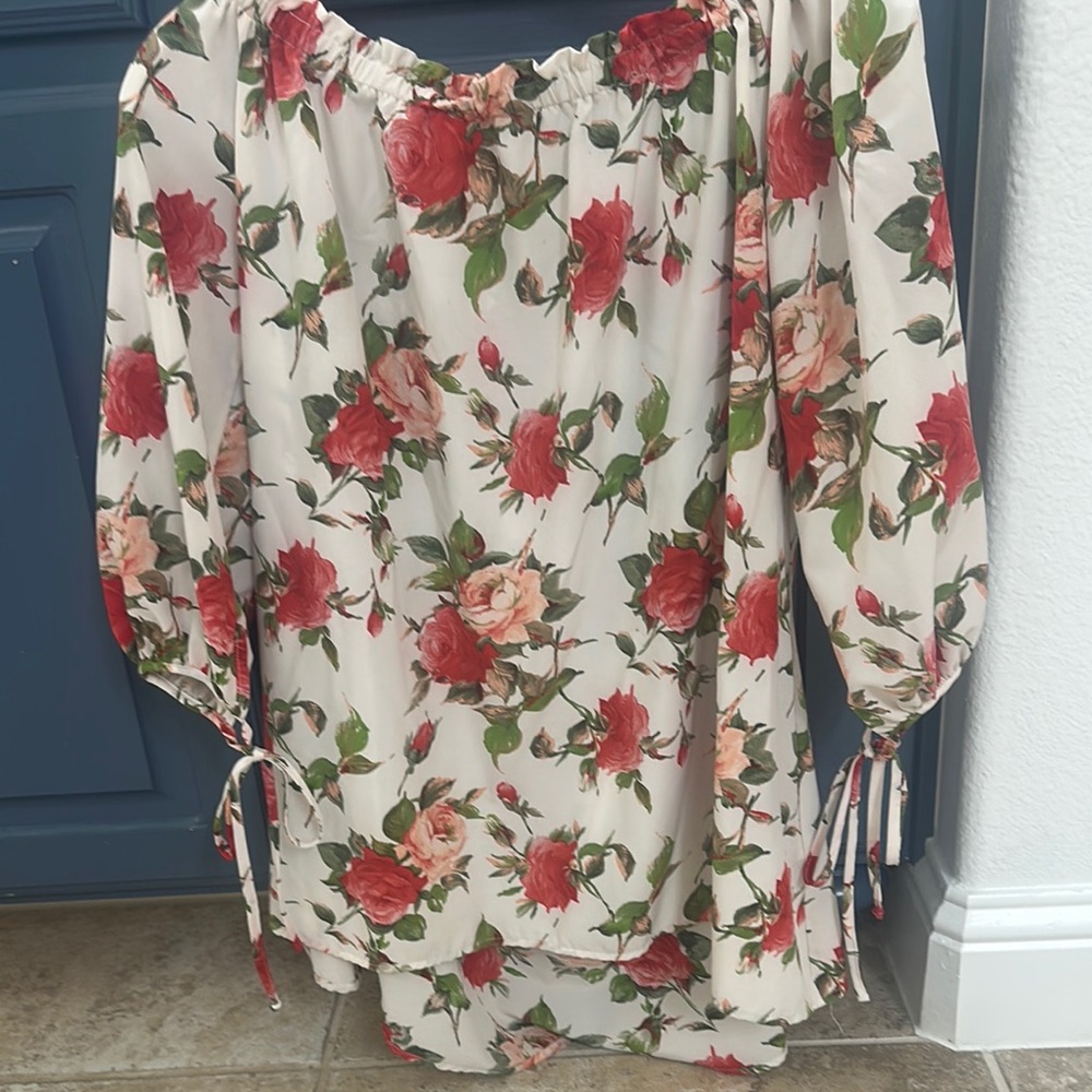 Floral rose  blouse
